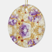 Décoration En Céramique Golden Snowfall Ribbon — Elegant Christmas Design (Gauche)