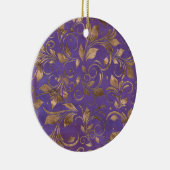 Décoration En Céramique Golden Swirl Branches on purple (Droite)