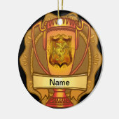 Décoration En Céramique Golden Trophy custom name ornament (Gauche)