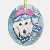 DÉCORATION EN CÉRAMIQUE GOLDENDOODLES (Gauche)