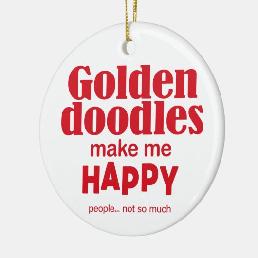 Décoration En Céramique Goldendoodles Me Rendre Heureux (Gauche)