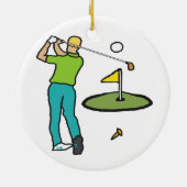 Décoration En Céramique Golf (Dos)