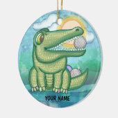 Décoration En Céramique Golf Alligator (Gauche)