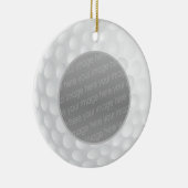 Décoration En Céramique golf ball photo ornament (Droite)