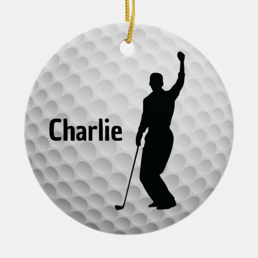 Décoration En Céramique Golf Design (Devant)