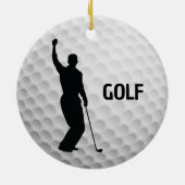 Décoration En Céramique Golf Design (Dos)