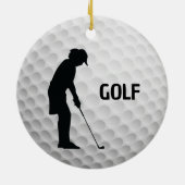 Décoration En Céramique Golf Design (Dos)