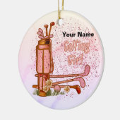 Décoration En Céramique Golf Girl Golf (Gauche)