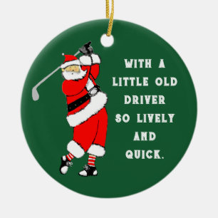 Décoration En Céramique Golf Noël Collectif