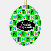 DÉCORATION EN CÉRAMIQUE GORGEOUS VERT BUTTERFLY GYMNAST DESIGN (Droite)