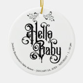 Décoration En Céramique Gothic Dark Hello Thank You (Devant)