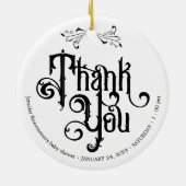 Décoration En Céramique Gothic Dark Hello Thank You (Dos)