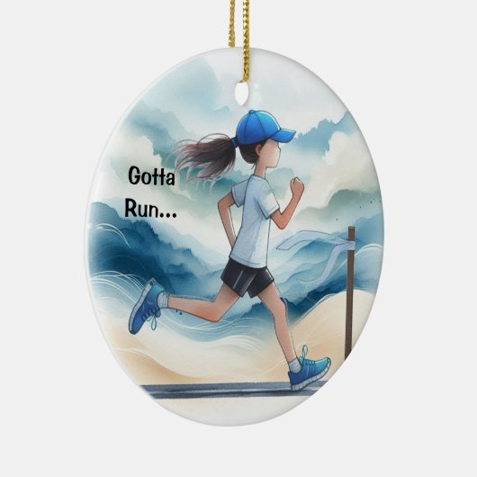 Décoration En Céramique Gotta Run Femme Runner Keepsaké (Droite)
