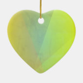 Décoration En Céramique Gradation géométrique jaune moderne (Dos)