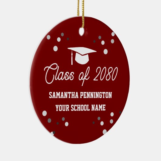 Décoration En Céramique Graduation Photo Christmas (Droite)