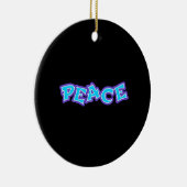 Décoration En Céramique Graffiti Paix (Droite)