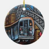 Décoration En Céramique Graffiti urbain dans le métro (Dos)