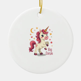 Décoration En Céramique Grand Cousin Licorne Vintage Mignon Enfants Typogr