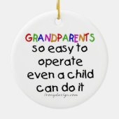 Décoration En Céramique Grand-parents Amour (Dos)