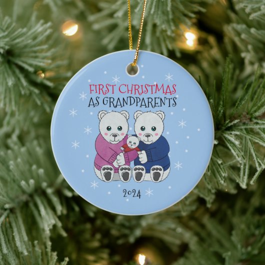 Décoration En Céramique Grand-parents Noël (Arbre)