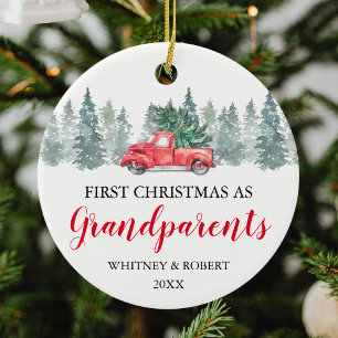 Décoration En Céramique Grand-parents Noël