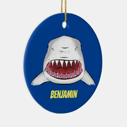 Décoration En Céramique Grand requin blanc moyen dessin animé (Droite)