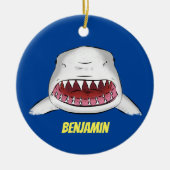 Décoration En Céramique Grand requin blanc moyen dessin animé (Devant)