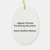 DÉCORATION EN CÉRAMIQUE GRAND TETONS (Dos)