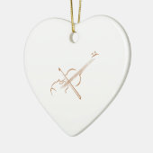 DÉCORATION EN CÉRAMIQUE GRAND VIOLIN (Gauche)