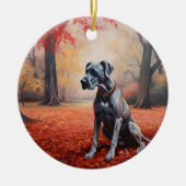 Décoration En Céramique Grande Danse en automne Feuilles automne Inspirati (Devant)