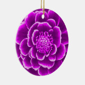 Décoration En Céramique Grande Fleur Dahlia violette (Droite)