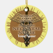 Décoration En Céramique Grande infirmière néonatale (Devant)