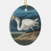 Décoration En Céramique Grande Peinture de la faune d'Audubon Heron blanc (Droite)