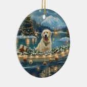 Décoration En Céramique Grande Pyrénées Noël Festive Voyage (Droite)