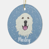 Décoration En Céramique Grande Pyrénées personnalisée (Gauche)