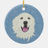 Décoration En Céramique Grande Pyrénées personnalisée (Dos)