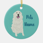 Décoration En Céramique Grande Pyrénées personnalisées (Devant)