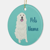 Décoration En Céramique Grande Pyrénées personnalisées (Gauche)