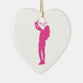 Décoration En Céramique Graphique de fille de Selfie (Droite)