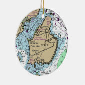 Décoration En Céramique Graphique de Peaks Island Maine (Droite)