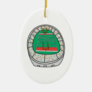 Décoration En Céramique graphique de stade de football