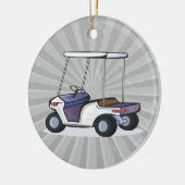 Décoration En Céramique graphique de voiturette de golf (Gauche)