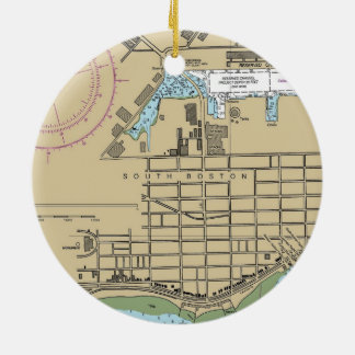 Décoration En Céramique Graphique du sud de Boston