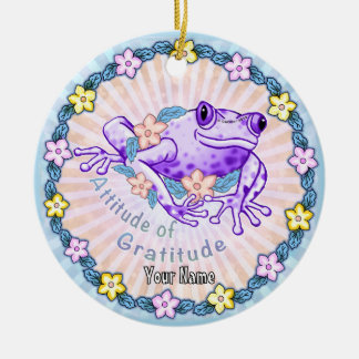 Décoration En Céramique Gratitude Frog
