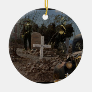 Décoration En Céramique Graveyard hanté à Tombstone