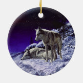 Décoration En Céramique Gray Wolves (Dos)