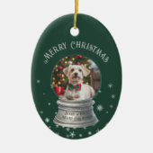 Décoration En Céramique Green Snow Globe Snowflon Photo (Devant)