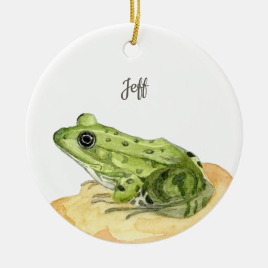 Décoration En Céramique Grenouille (Devant)