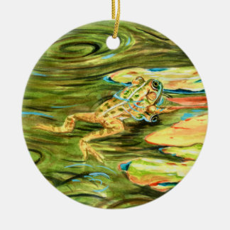 Décoration En Céramique Grenouille dans l'étang -