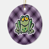 Décoration En Céramique Grenouille mignonne ; Pourpre (Gauche)